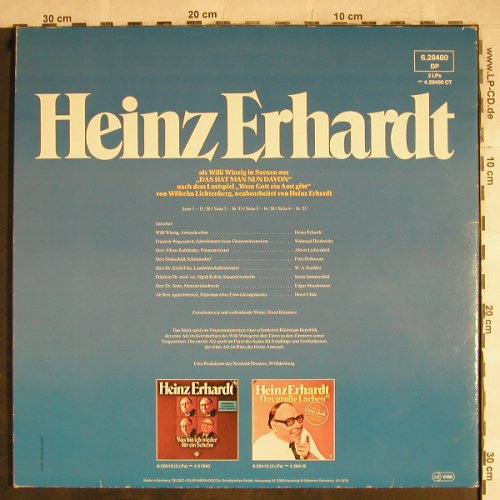 Erhardt,Heinz: Als Willy Winzig ,Das Hat Man Nun.., Telefunken(6.28480 DP), D, Foc, 1979 - 2LP - H8689 - 9,00 Euro