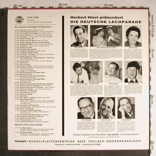 Hisel,Herbert: Die Deutsche Lachparade, m-/vg+, Tempo(LP 7022), D,  - LP - H8795 - 5,00 Euro