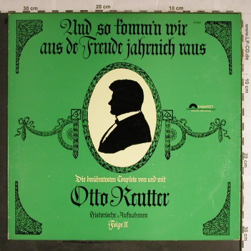 Reutter,Otto: Und so komm'n wir a.d.Freude..Mono, Polydor Kabarett(47 804), D,Folge 2, 1964 - LP - H8976 - 7,50 Euro