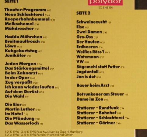 Willumeit,Günter: Lachen mit Bauer Piepenbrink, Polydor(2459 174), D, 1976 - LP - H9045 - 4,00 Euro