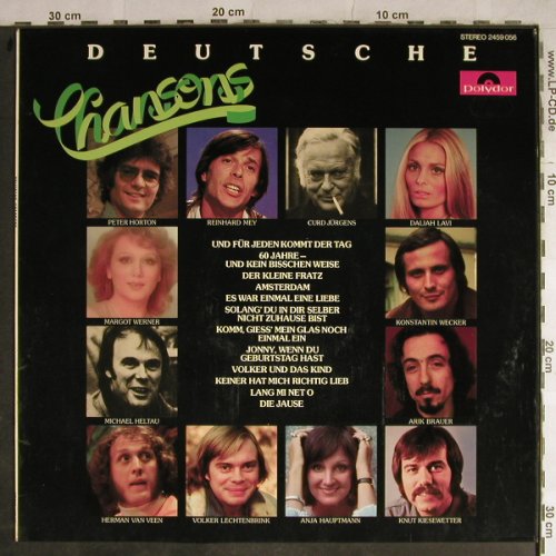V.A.Deutsche Chansons: C.Jürgens,D.Lavi,R.Mey,M.Werner u.a, Polydor(2459 056), D,  - LP - H9099 - 5,00 Euro