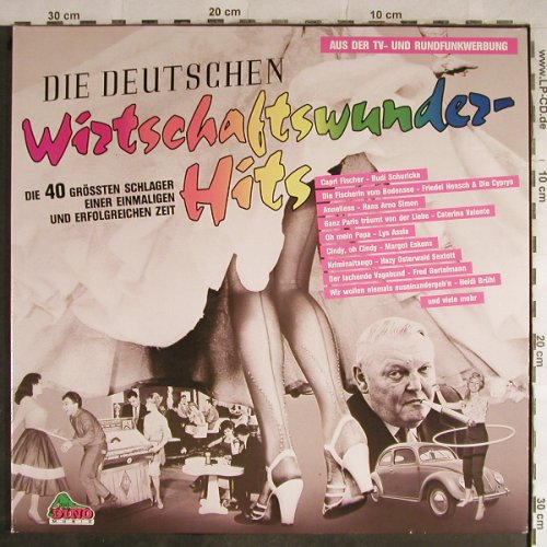 V.A.Die Deutschen Witschaftswunder: Hits, 40 Tr., Foc, Dino(LP 1131), D,  - 2LP - H9100 - 6,00 Euro