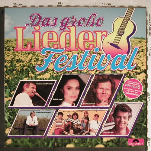 V.A.Das große Lieder Festival: Volker Lechtenbrink...Peter Horton, Polyd.(810 864-1), D,  - LP - H9113 - 3,00 Euro