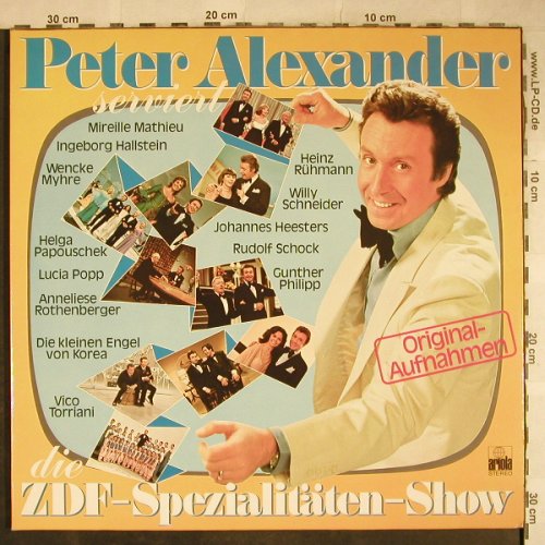 V.A.Peter Alexander serviert die: ZDF-Spezialitäten Show,Foc, Ariola(25 025 XDU), D, 1977 - 2LP - H9205 - 5,00 Euro