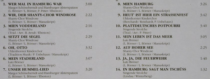 V.A.Lieder v.Nordeutschland&Waterk: M.Schöneberndt &..SingendeStroche, Lubo(LBL 1001), D, 1991 - LP - H9218 - 5,00 Euro