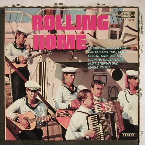 V.A.Rolling Home: Roland Trio, Gualdi, Nina Westen..., Main Rec.(MR LP 75015), D,  - LP - H9220 - 5,50 Euro