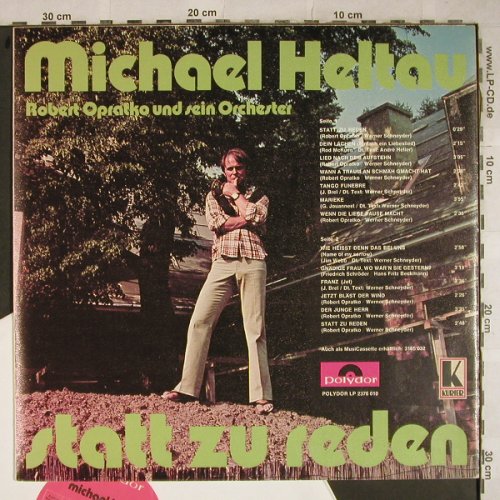 Heltau,Michael: Statt zu Reden,R.Opratko Orch., Polydor/ORF,PosterCover(2376 010), A, 1972 - LP - H9348 - 9,00 Euro