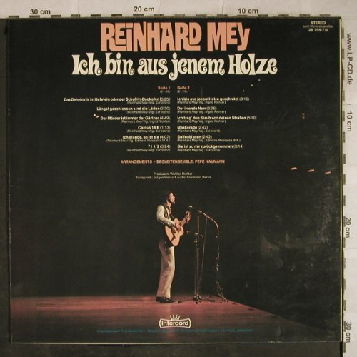 Mey,Reinhard: Ich bin aus jenem Holze, stoc, Intercord(28 755-7U), D,  - LP - H9360 - 5,50 Euro