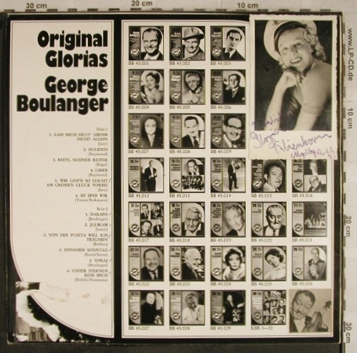 Boulanger,Georges: Original Glorias,LieblingeE.Gener., TopClassic(BB 45 014), D, vg+/vg-,  - LP - H9484 - 5,00 Euro
