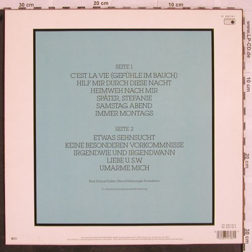 Haller,Hanne: Liebe usw., Metronome(LP 835718-1), D, 1988 - LP - H9719 - 4,00 Euro