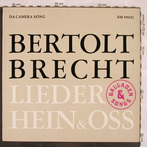 Hein & Oss: Bertolt Brecht Lieder, Da Camera Magna(SM 95021), D,  - LP - H9803 - 6,00 Euro
