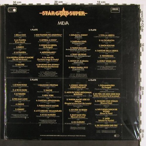 Milva: Star Gold Super, Box, FS-New,sealed, Metronome (0080.039), D, 1979 Typ: 4LP Best.-Nr.: V2025 Preis: 17,50 Euro