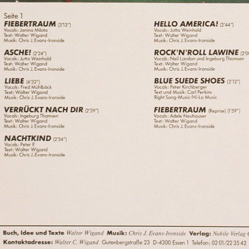 Nachtkind: Fantastical, Chris Evans, W.Wigand, Intercord (160.203), D, 1985 Typ: LP Best.-Nr.: V2046 Preis: 7,50 Euro
