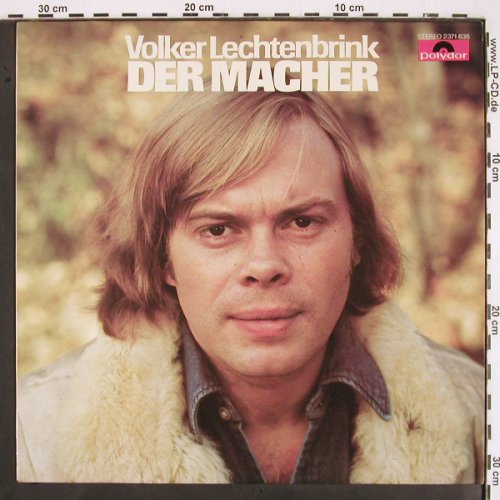 Lechtenbrink,Volker: Der Macher,singt Kris Kristofferson, Polydor (2371 635), D, 1976 Typ: LP Best.-Nr.: V2067 Preis: 5,00 Euro
