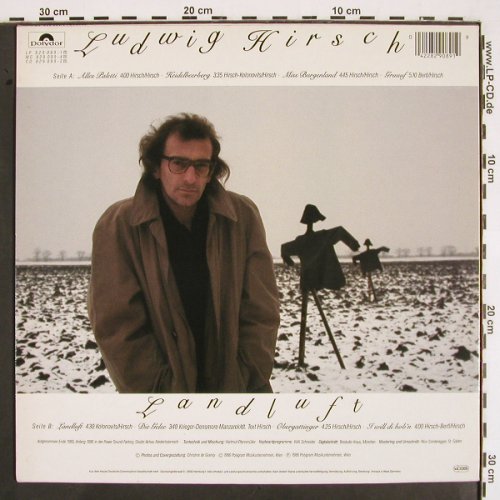Hirsch,Ludwig: Landluft, Polydor (829 089), D, 1986 Typ: LP Best.-Nr.: V2081 Preis: 6,00 Euro