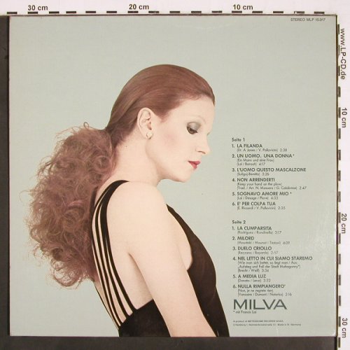 Milva: Portrait, Foc, incl.  8 S. Portrait, Dischi (MLP 15.917), D, 1975 Typ: LP Best.-Nr.: V2146 Preis: 7,50 Euro