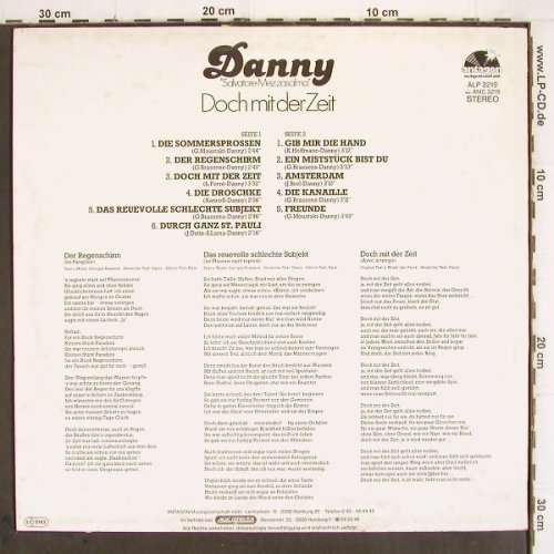 Danny "Salvatore Mezasalma": Doch mit der Zeit (Danny's Pan), Antagon(ALP 3219), D, 1978 - LP - V222 - 6,00 Euro