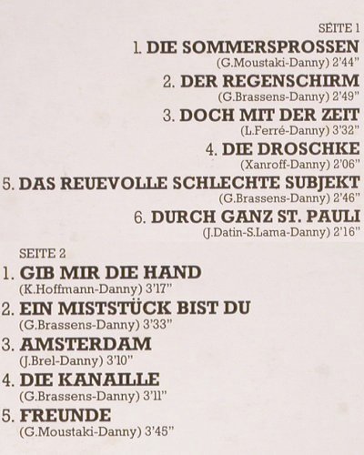 Danny "Salvatore Mezasalma": Doch mit der Zeit (Danny's Pan), Antagon(ALP 3219), D, 1978 - LP - V222 - 6,00 Euro