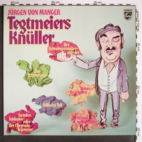 von Manger,Jürgen: Tegtmeiers Knüller, Foc, Philips (6623 020), D, Ri Typ: 2LP Best.-Nr.: V2361 Preis: 9,00 Euro