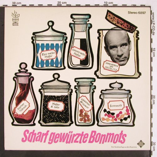 von Seydlitz,Hanns-Dietrich: Scharfgewürzte Bonmots, Telefunken (6897), D, Mono Typ: LP Best.-Nr.: V2364 Preis: 7,50 Euro