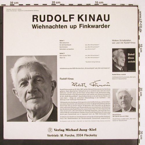 Kinau,Rudolf: Wienachten up Finkwarder, Verlag Michael Jung-Kiel (MJ 24), D, Mono Typ: LP Best.-Nr.: V2486 Preis: 7,50 Euro