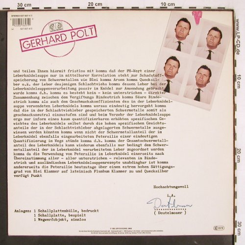 Polt,Gerhard: Deutelmoser, Jupiter (827 657), D, 1986 Typ: LP Best.-Nr.: V3339 Preis: 6,00 Euro
