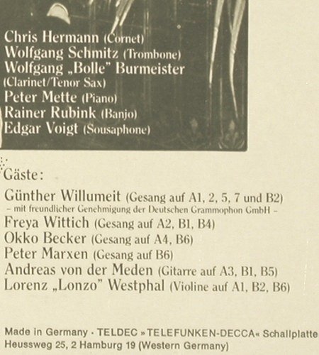 Bruno's Salonband: Fracksausen, Telefunken (6.22264 AS), D, wol, 1975 Typ: LP Best.-Nr.: V3353 Preis: 7,50 Euro