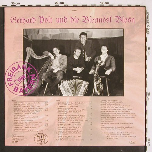 Polt,Gerhard u.d. Biermösl Blosn: Freibank Bayern, Mood (28 664), D, 1987 Typ: LP Best.-Nr.: V3434 Preis: 15,00 Euro