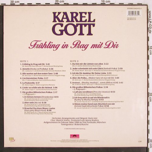 Gott,Karel: Frühling in Prag mit dir, Polydor(843 473-1), D, 1990 - LP - V3559 - 9,00 Euro