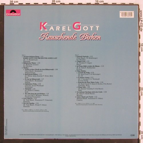 Gott,Karel: Rauschende Birken, + Foto, Polydor(827 816-1), D, 1985 - LP - V3565 - 6,00 Euro