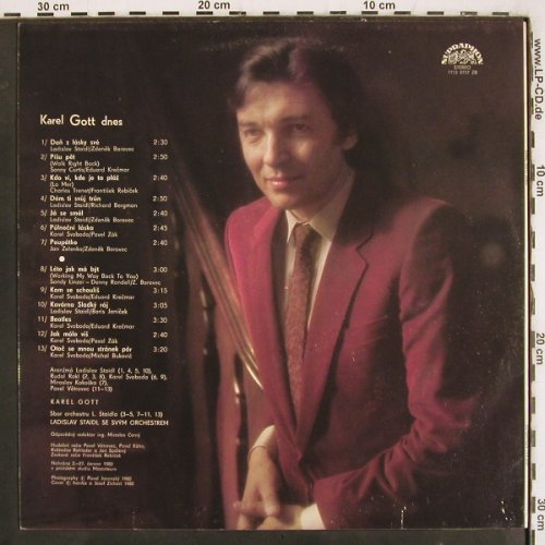 Gott,Karel: DNES, Supraphon(1113 2737 ZB), CZ, 1980 - LP - V3567 - 7,50 Euro