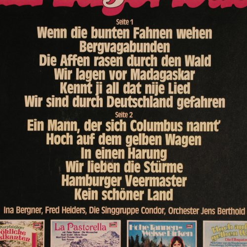 V.A.Am Lagerfeuer: Ina Bergner,FredHaider,S.Gr.Condor, Europa (111 123.0), D, 1979 Typ: LP Best.-Nr.: V3572 Preis: 4,00 Euro