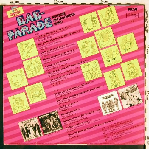 V.A.Die Grosse Gag-Parade: Nonsens am Laufenden Band, RCA(PL 28346), D,vg+/vg+, 1979 - LP - V3588 - 5,00 Euro