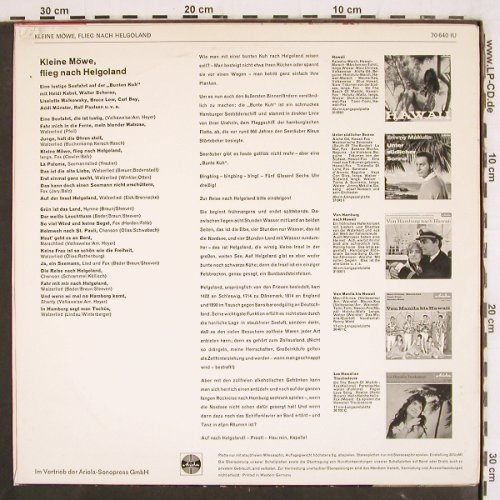 V.A.Kleine Möwe,flieg nachHelgoland: Eine lustige Seefahrt... Bunten Kuh, Ariola(70 640 IU), D, Mono,  - LP - V3752 - 7,50 Euro