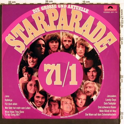 V.A.Die große & Aktuelle:&nbsp;Starparade 71/1, Polydor (2371 118), D, 1971 Typ:&nbsp;LP Best.-Nr.:&nbsp;V771 Preis:&nbsp; 5,00 Euro