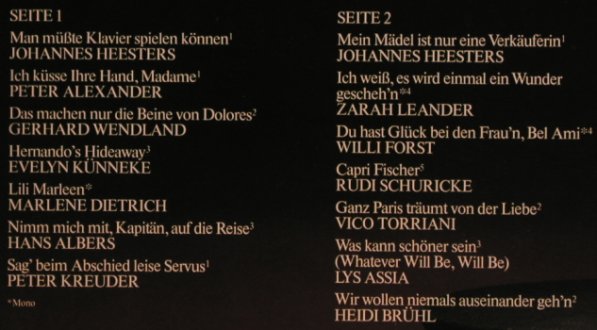 V.A.Wunderbar: Heesters...Heidi Brühl, CBS / HörZu(CBS 85 346), NL, 14 Tr., 1981 - LP - X1122 - 5,00 Euro