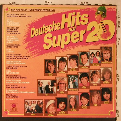 V.A.Deutsche Hits auf Super 20: Trio...Katja Ebstein, Ariola Club Ed.(46 249 9), D, 1982 - LP - X2031 - 4,00 Euro