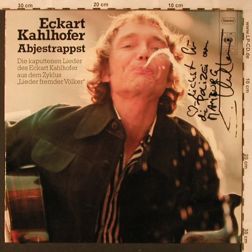 Kahlhofer,Eckart: Abjestrappst, signiert, CBS(65 755), NL, 1973 - LP - X2058 - 6,00 Euro
