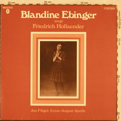 Ebinger,Blandine: singt Friedrich Hollaender, m-/vg+, EMI/Columbia(C 062-29 620), D,woc,stoc, 1976 - LP - X260 - 7,50 Euro