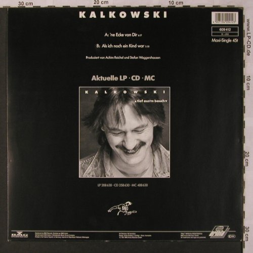 Kalkowski: 'ne Ecke von Dir, Ariola(609 412), D, 1987 - 12inch - X2825 - 4,00 Euro