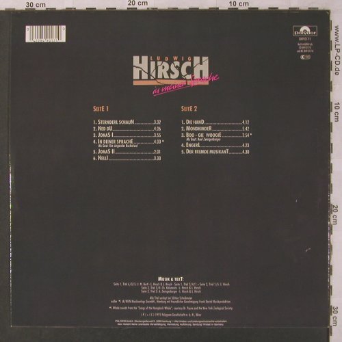 Hirsch,Ludwig: In meiner Sprache, Polydor(849 017-1), D, 1991 - LP - X2885 - 9,00 Euro
