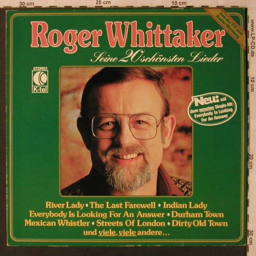 Whittaker,Roger: Seine 20 schönsten Lieder, K-tel(TG 1191), D, 1978 - LP - X2948 - 5,00 Euro