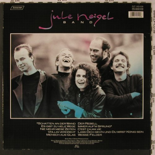 Neigel Band,Jule: Schatten an der Wand, Intercord(INT 145.109), D, 1988 - LP - X3049 - 5,50 Euro