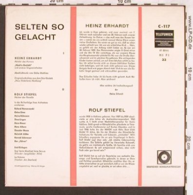 Erhardt,Heinz: Noch'n Gedicht+andere Ungereimt.., Telefunken(C-117), D,Club Ed.,  - 10inch - X3159 - 6,00 Euro