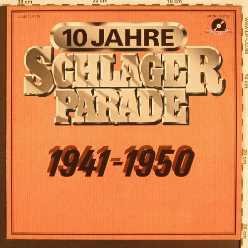 V.A.Schlagerparade-10Jahre-1941-50: 1944-Orch.Willy Berking..L.Andersen, Polydor,Club Ed.(29 173 2), D, Mono,  - LP - X3176 - 4,00 Euro