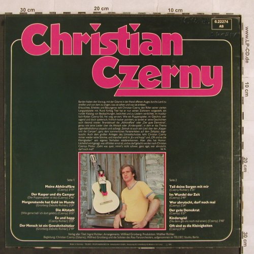 Czerny,Christian: Der Puppenspieler Is Da, Telefunken(6.22274 AS), D, woc, 1975 - LP - X31 - 5,00 Euro