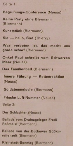 Biermann,Wolf: zu Gast bei Wolfgang Neuss, Philips(843 742 PY), D,Twen42, 1966 - LP - X3342 - 9,00 Euro