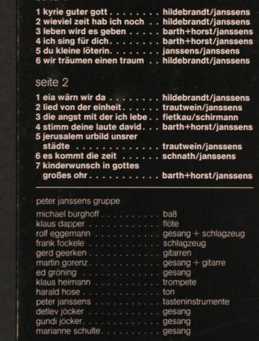 V.A.Leben wird es geben: Peter Janssens Grup.Kirchentag 1975, Pietbiet(1018), D, 1975 - LP - X3551 - 6,00 Euro
