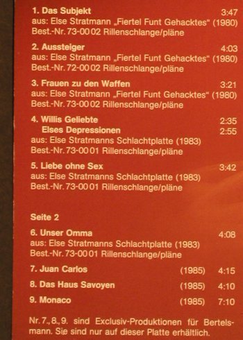 Stratmann,Else: fom feinsten, SR Int.(42 865 6), D, 1985 - LP - X3584 - 6,00 Euro