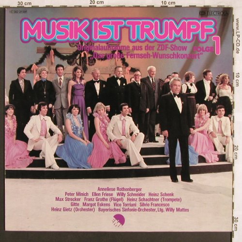 V.A.Musik Ist Trumpf: Originalaufn. ZDF-Show,Folge 1, EMI Electrola(C 062-29 569), D, 1975 - LP - X3877 - 5,50 Euro
